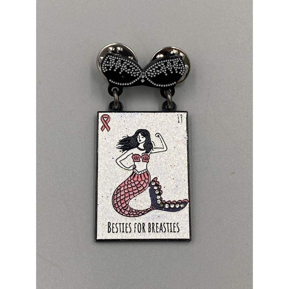 Besties For Breasties Breast Cancer Lapel Pin